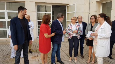 La Consellera de Sanitat Ana Barceló visita l'Hospital de Vinaròs
