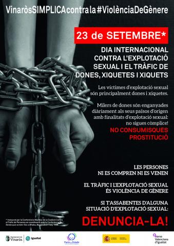 23 de Septiembre, Día Internacional contra la Trata y la Explotación Sexual de Mujeres, Niñas y Niños