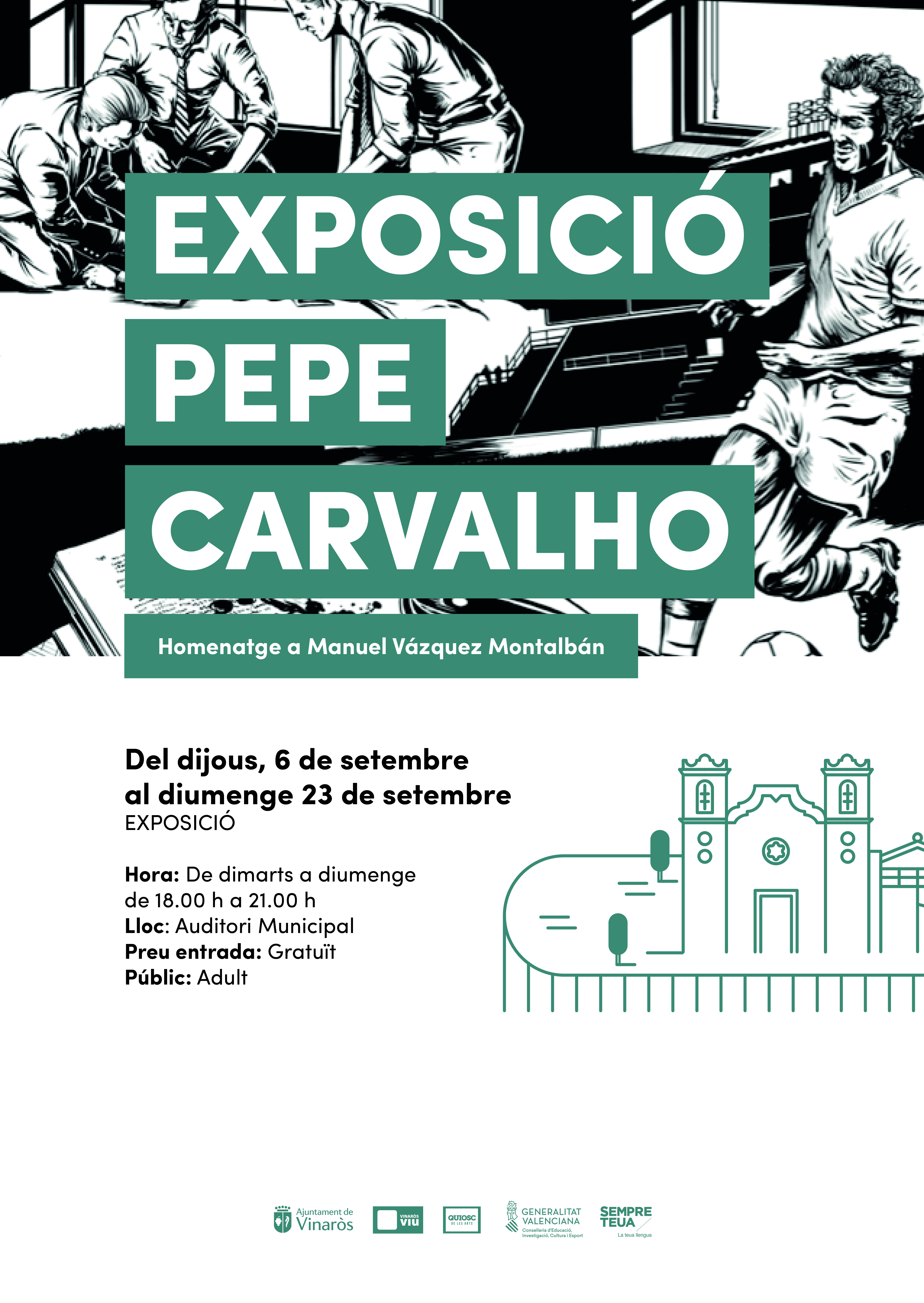 EXPOSICIÓ PEPE CARVALHO - Homenatge a Manuel Vázquez Montalbán