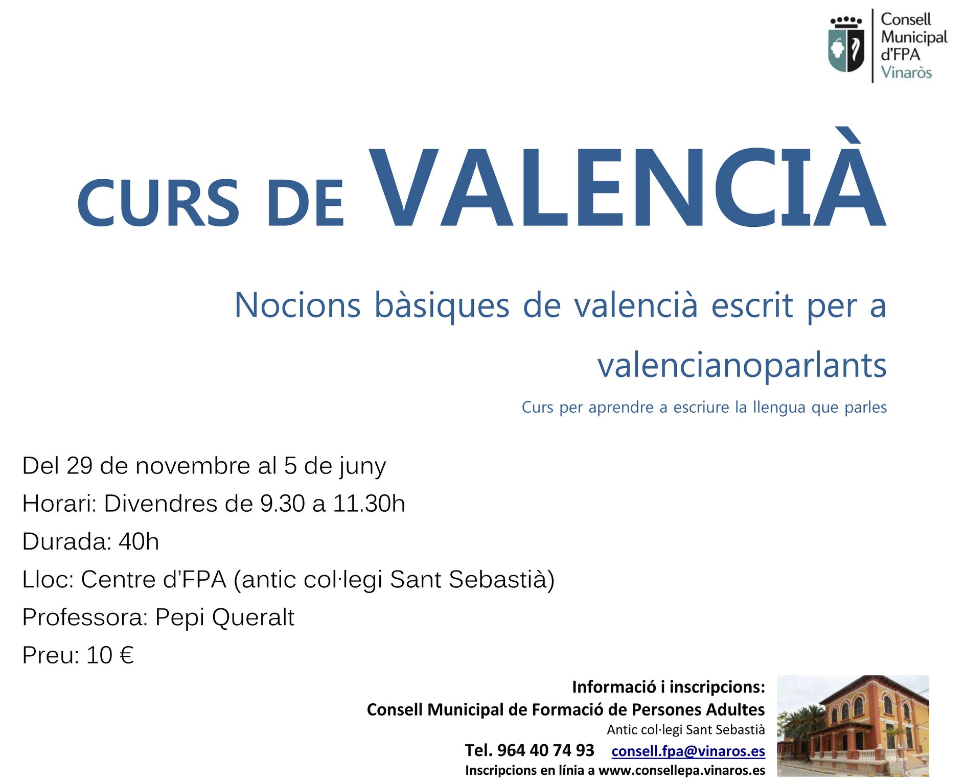 Curs valencià