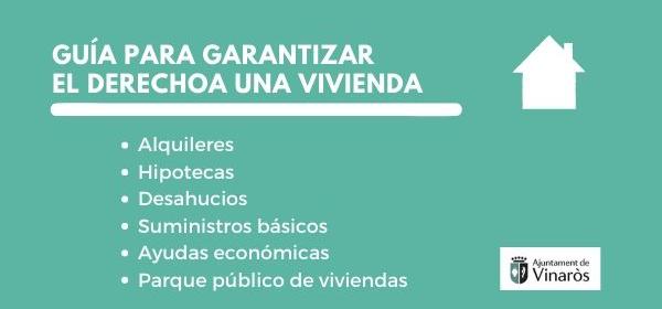 GUÍA PARA GARANTIZAR EL DERECHO A UNA VIVIENDA