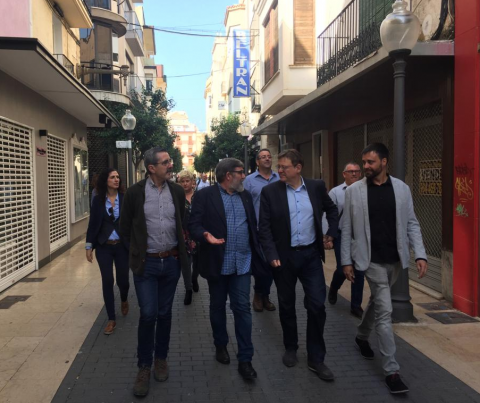 Ximo Puig i José María de Ángel visitan Vinaròs