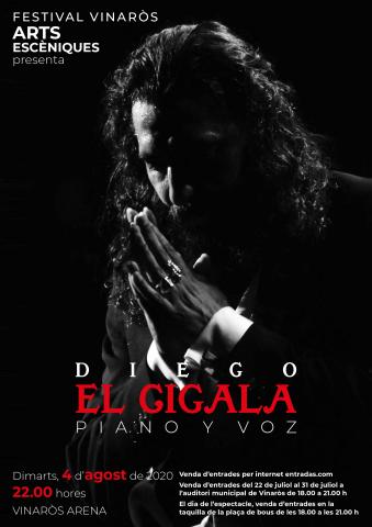 Diego El Cigala actuarà al Festival Vinaròs Arts Escèniques