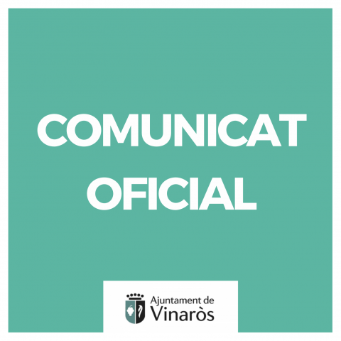 COMUNICADO REGIDORIA DE JOVENTUT