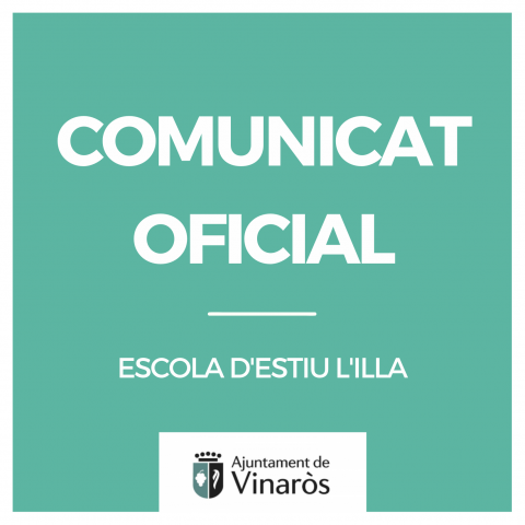 COMUNICADO OFICIAL DEL AJUNTAMENT DE VINARÒS