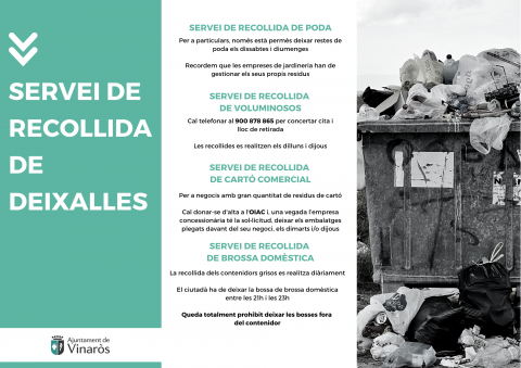 Vinaròs pide civismo ante el vertido irresponsable de residuos