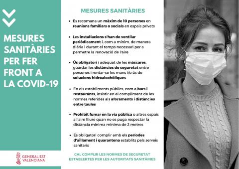 L'Ajuntament recorda les mesures sanitàries per fer front a la Covid-19