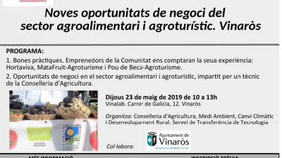Noves oportunitats negoci del sector agroalimentari i agroturístic