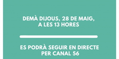 Convocatòria de ple ordinari telemàtic