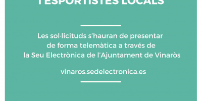 El CME obri la convocatòria d’ajudes per a les entitats i esportistes locals