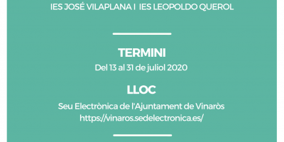 S'obri el termini per a les ajudes al transport curs 2020-2021