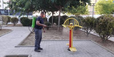 La Brigada Municipal continua amb les tasques de desinfecció a la ciutat