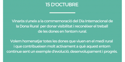 Vinaròs s'uneix a la commemoració del Dia Internacional de la Dona Rural